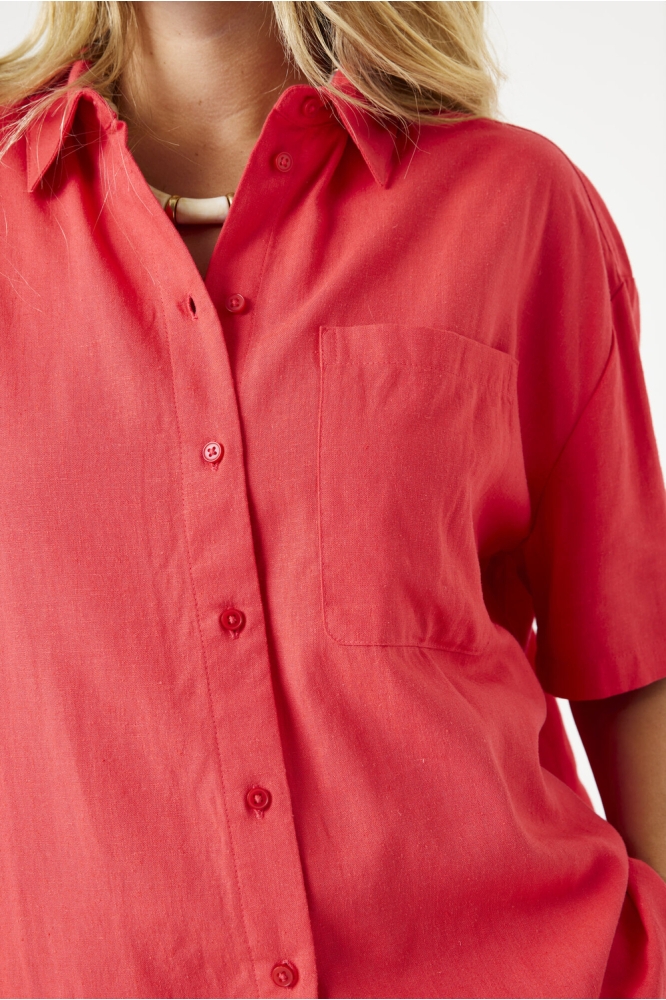 BLOUSE E50236 3979 RUBY RED